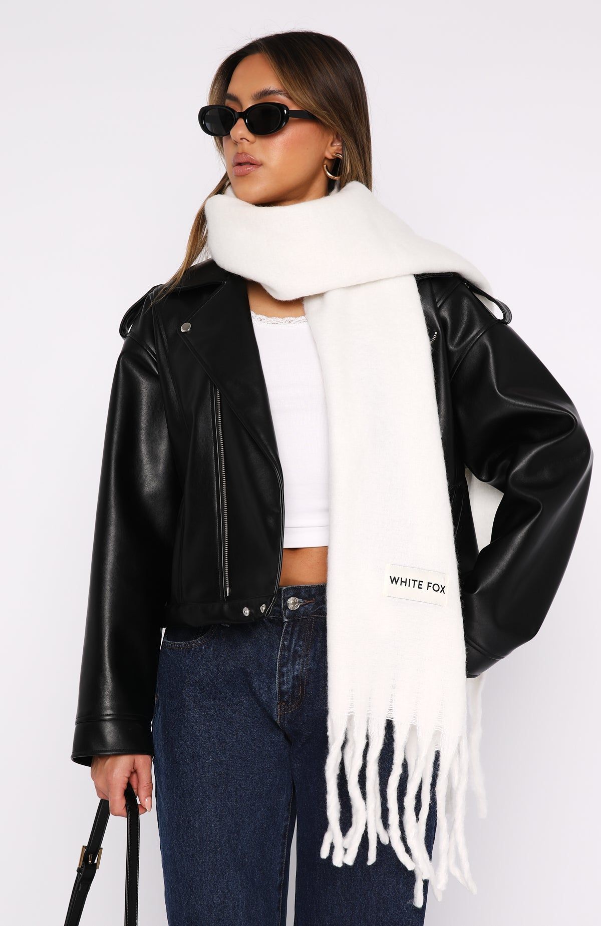 Winter Warmth Oversized Scarf White sold by White Fox Boutique product image thumbnail 2