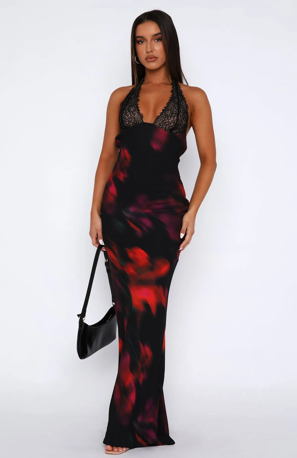 Beyond The Stars Maxi Dress Sangria Floral sold by White Fox Boutique product image thumbnail 2