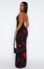 Beyond The Stars Maxi Dress Sangria Floral sold by White Fox Boutique