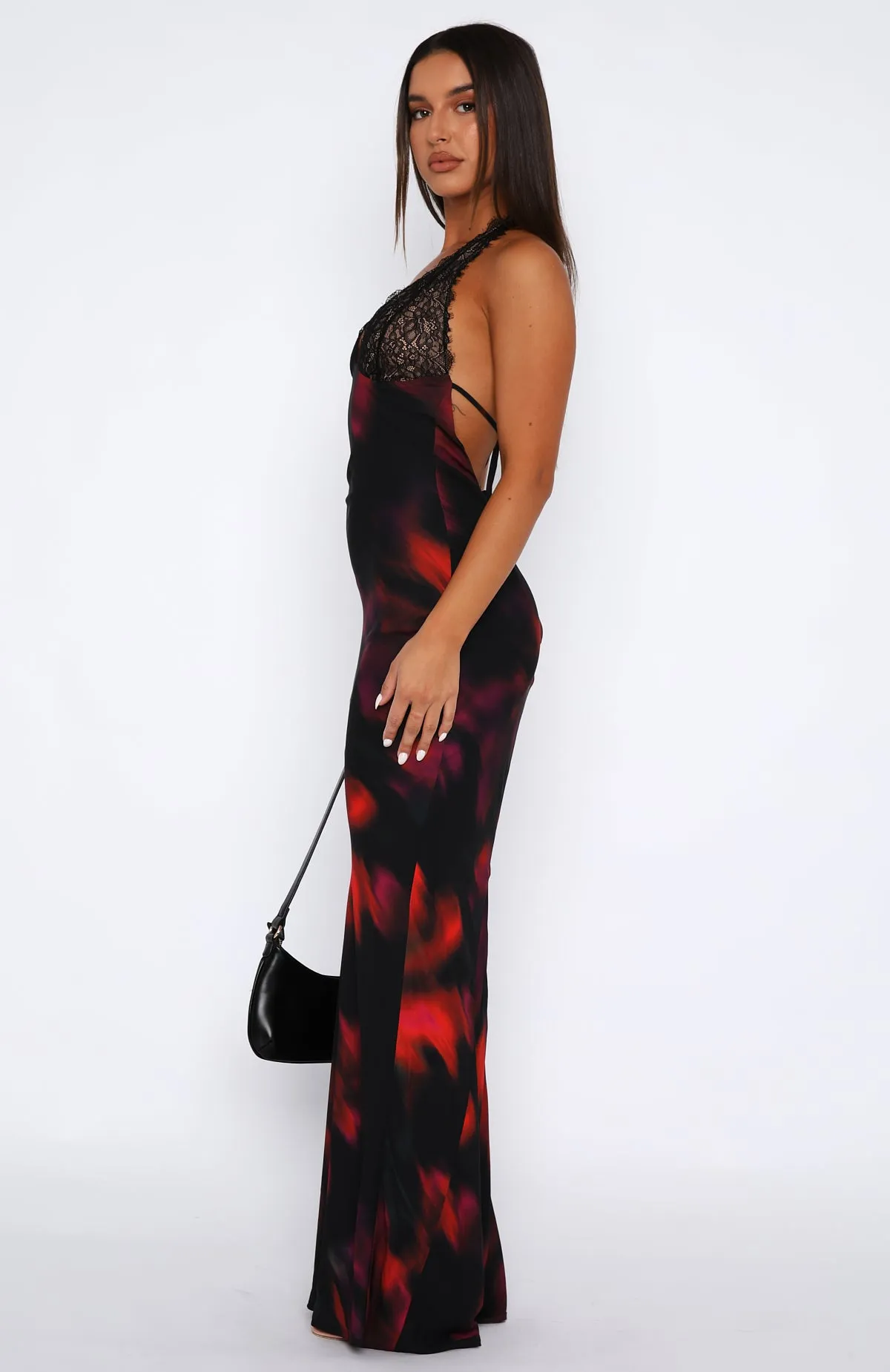 Beyond The Stars Maxi Dress Sangria Floral sold by White Fox Boutique product image thumbnail 3