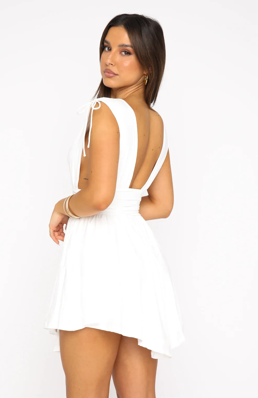 My Pleasure Mini Dress White sold by White Fox Boutique product image thumbnail 4