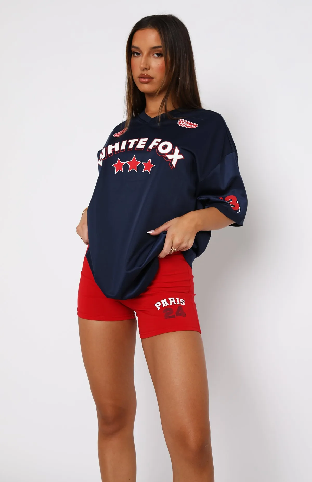 Just Get Along Oversized Jersey Navy sold by White Fox Boutique product image thumbnail 2