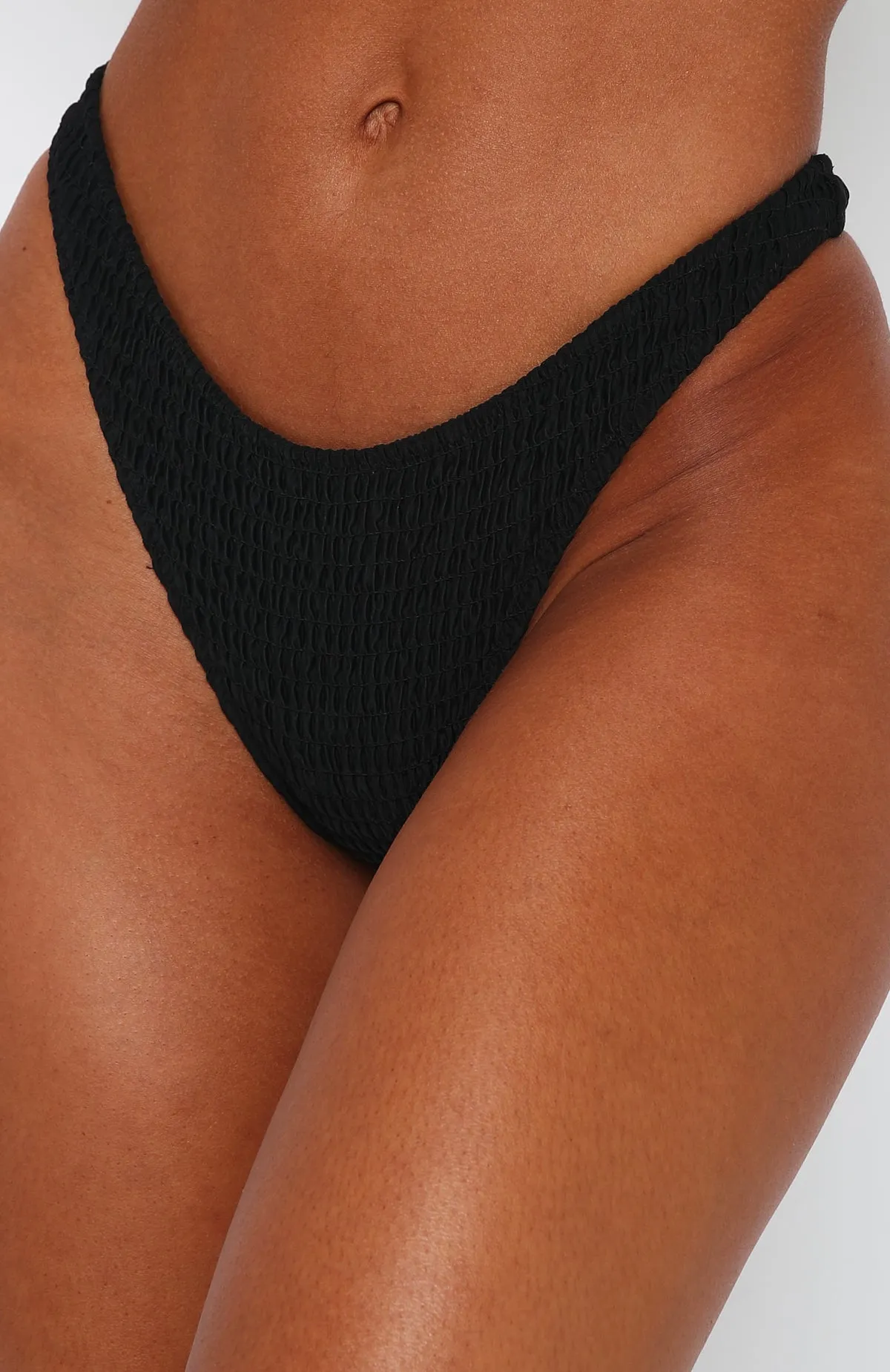 Island Hideout Bottoms Ruched Black sold by White Fox Boutique product image thumbnail 2