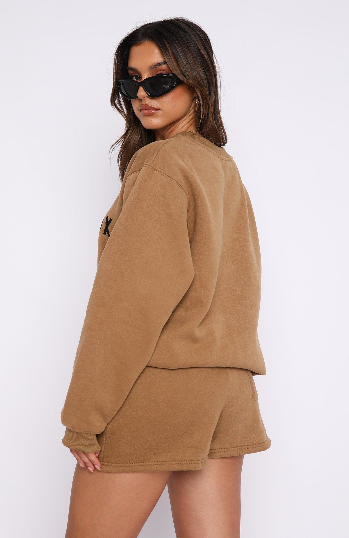 The Next Level Lounge Shorts Tan sold by White Fox Boutique product image thumbnail 4