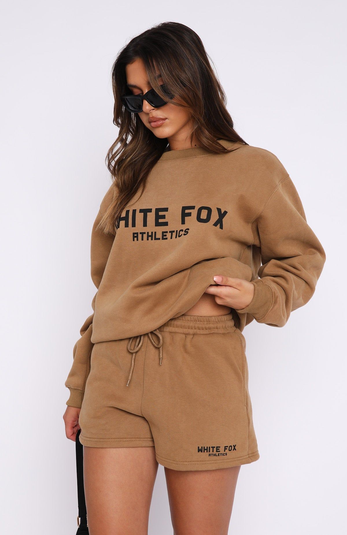 The Next Level Lounge Shorts Tan sold by White Fox Boutique product image thumbnail 2