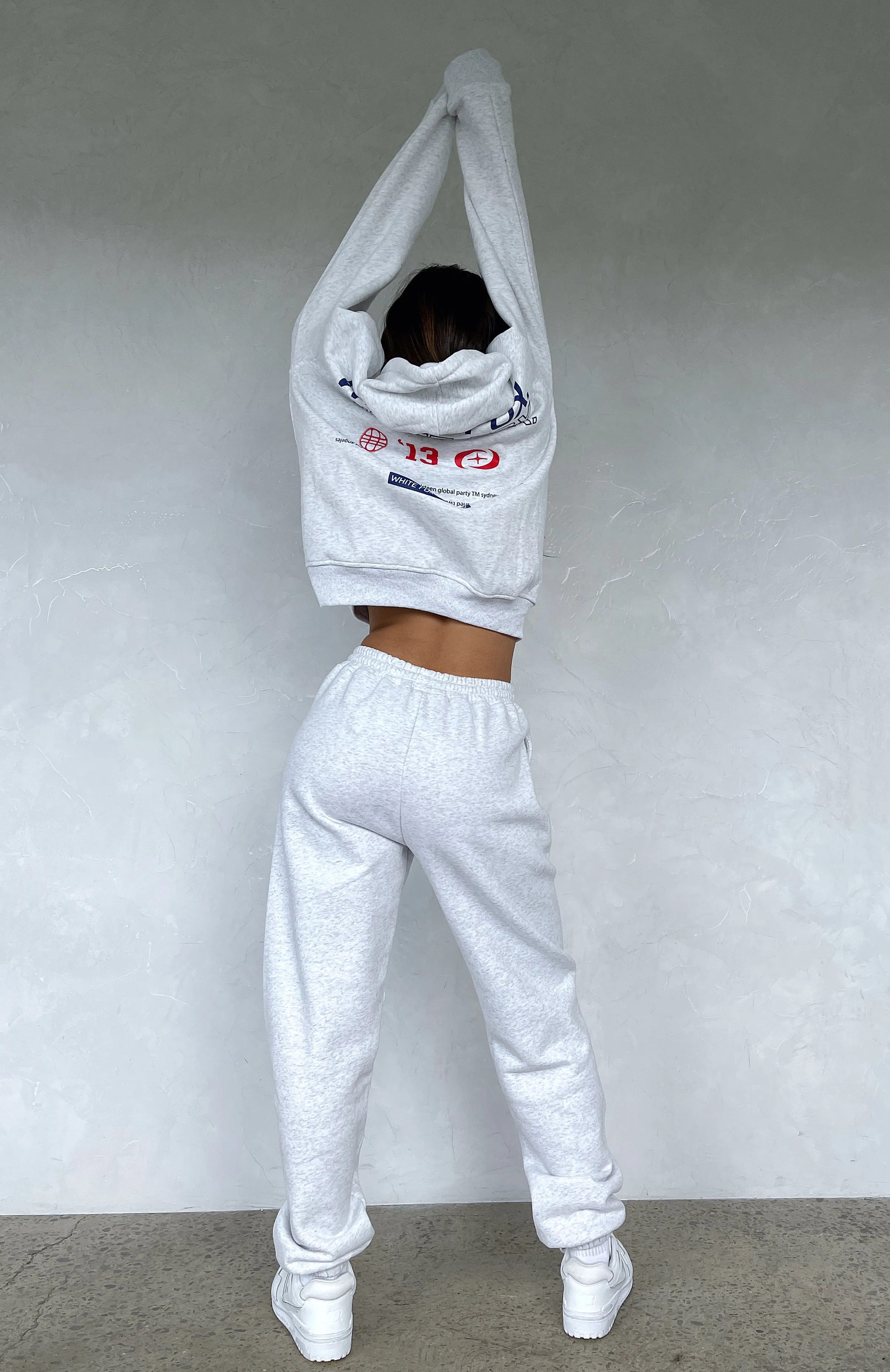 In Transit Sweatpants Grey Marle sold by White Fox Boutique product image thumbnail 5