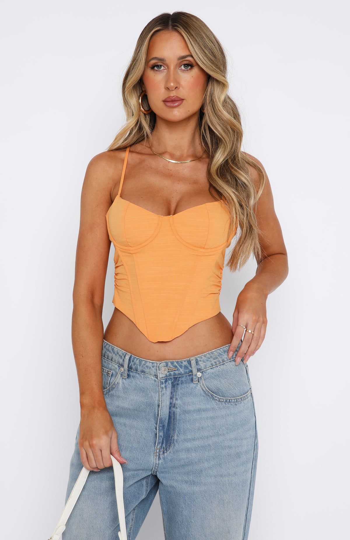 Style Icon Bustier Orange sold by White Fox Boutique product image thumbnail 3