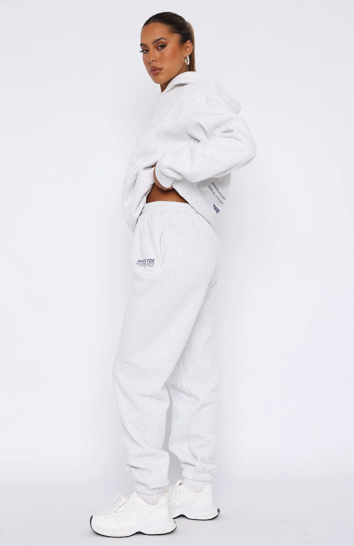 In Transit Sweatpants Grey Marle sold by White Fox Boutique product image thumbnail 3