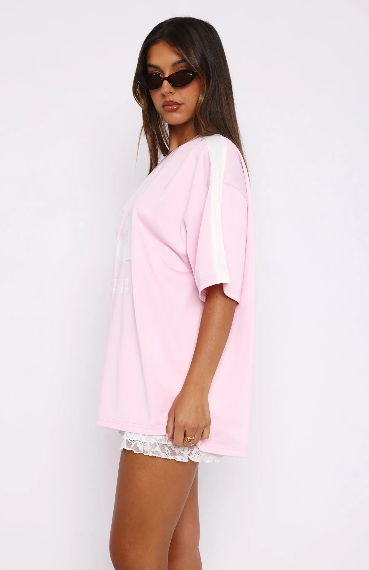 Go For The Shot Oversized Jersey Pink sold by White Fox Boutique product image thumbnail 3