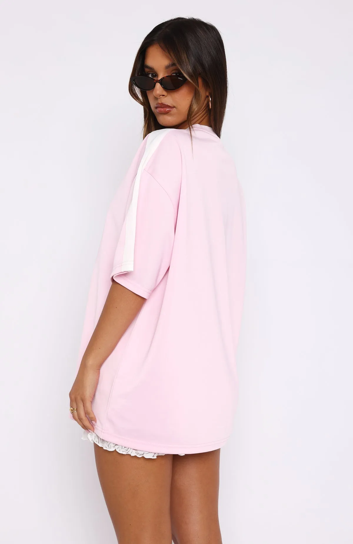 Go For The Shot Oversized Jersey Pink sold by White Fox Boutique product image thumbnail 4