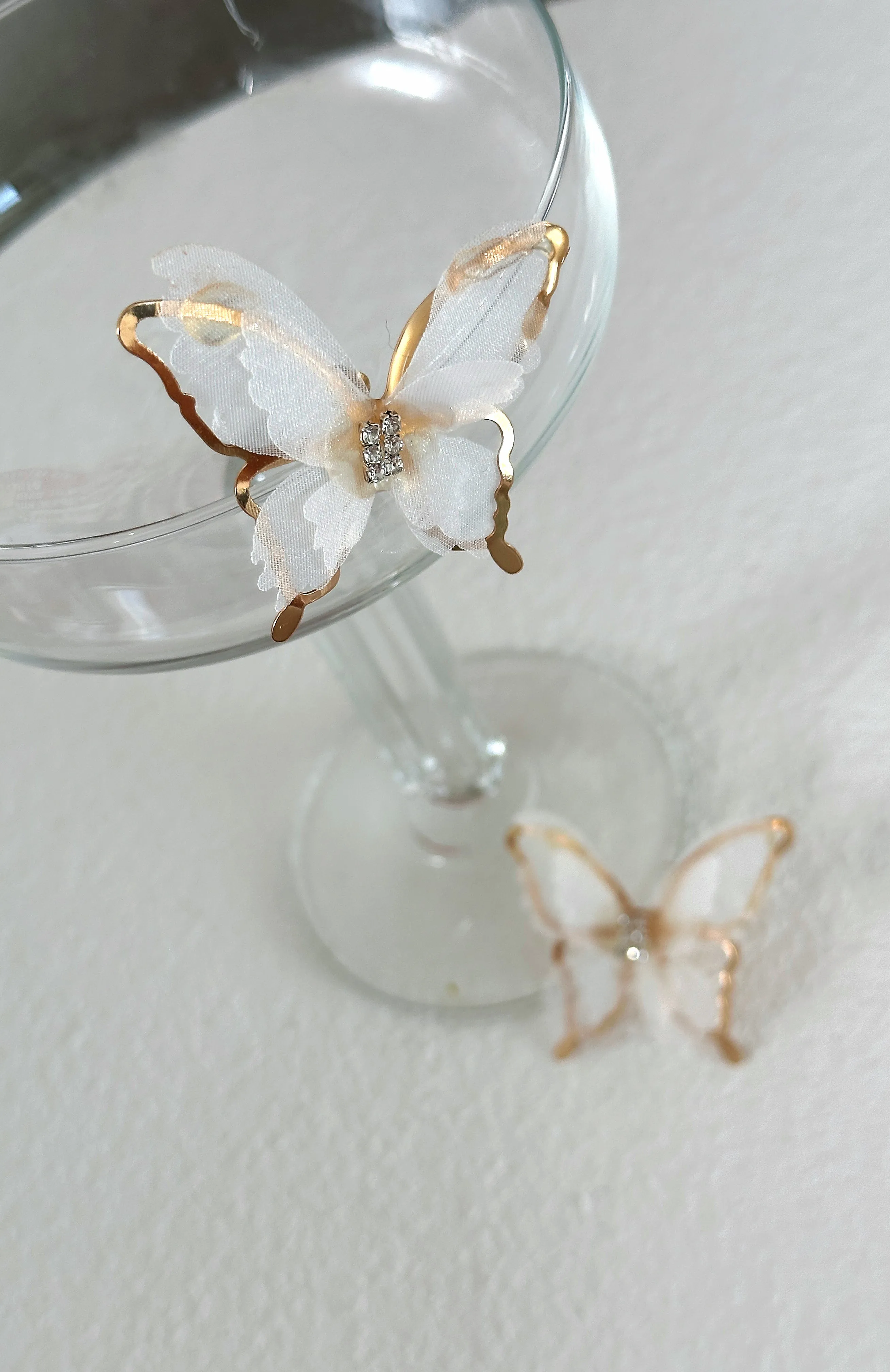 Willow Butterfly Earrings White sold by White Fox Boutique product image thumbnail 2