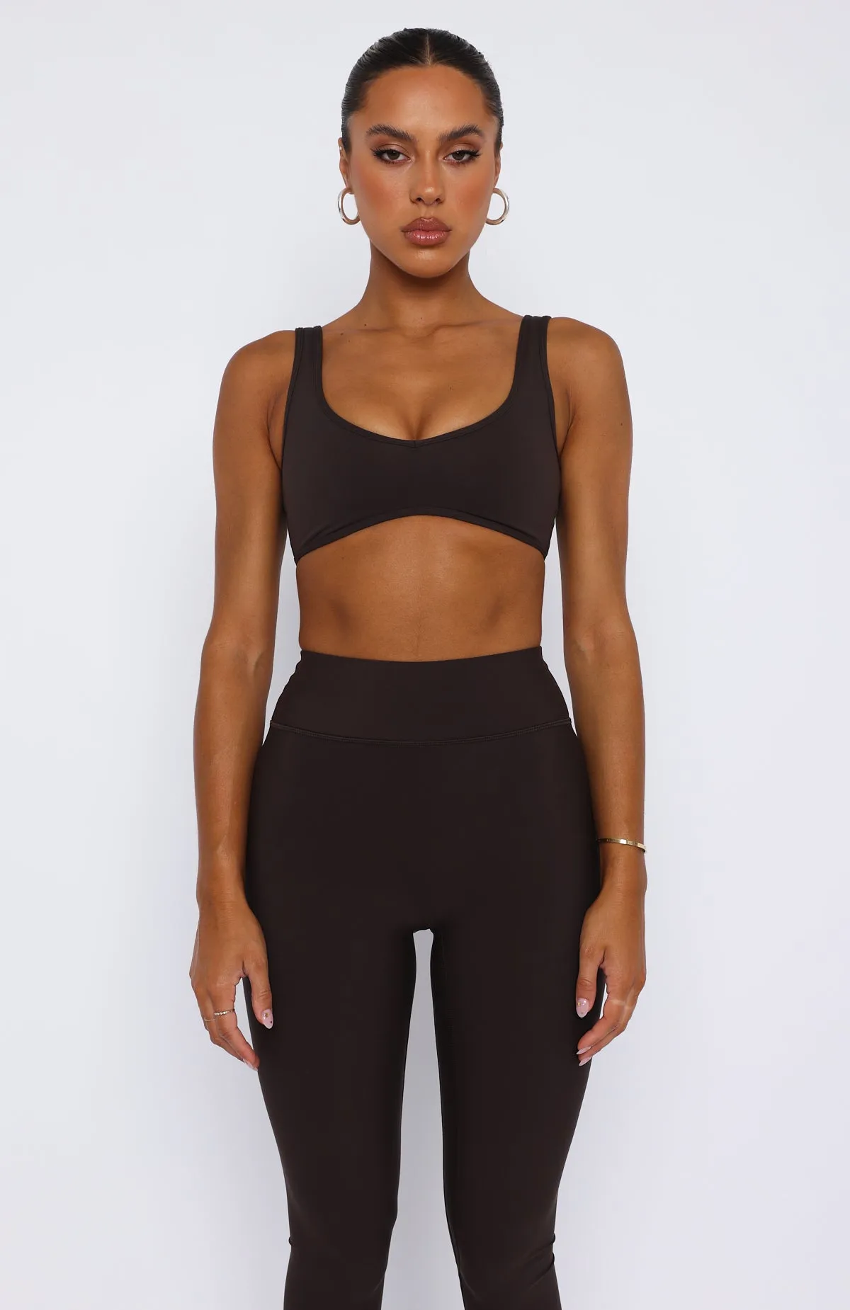 I'll Prove It Sports Crop Espresso sold by White Fox Boutique product image thumbnail 2