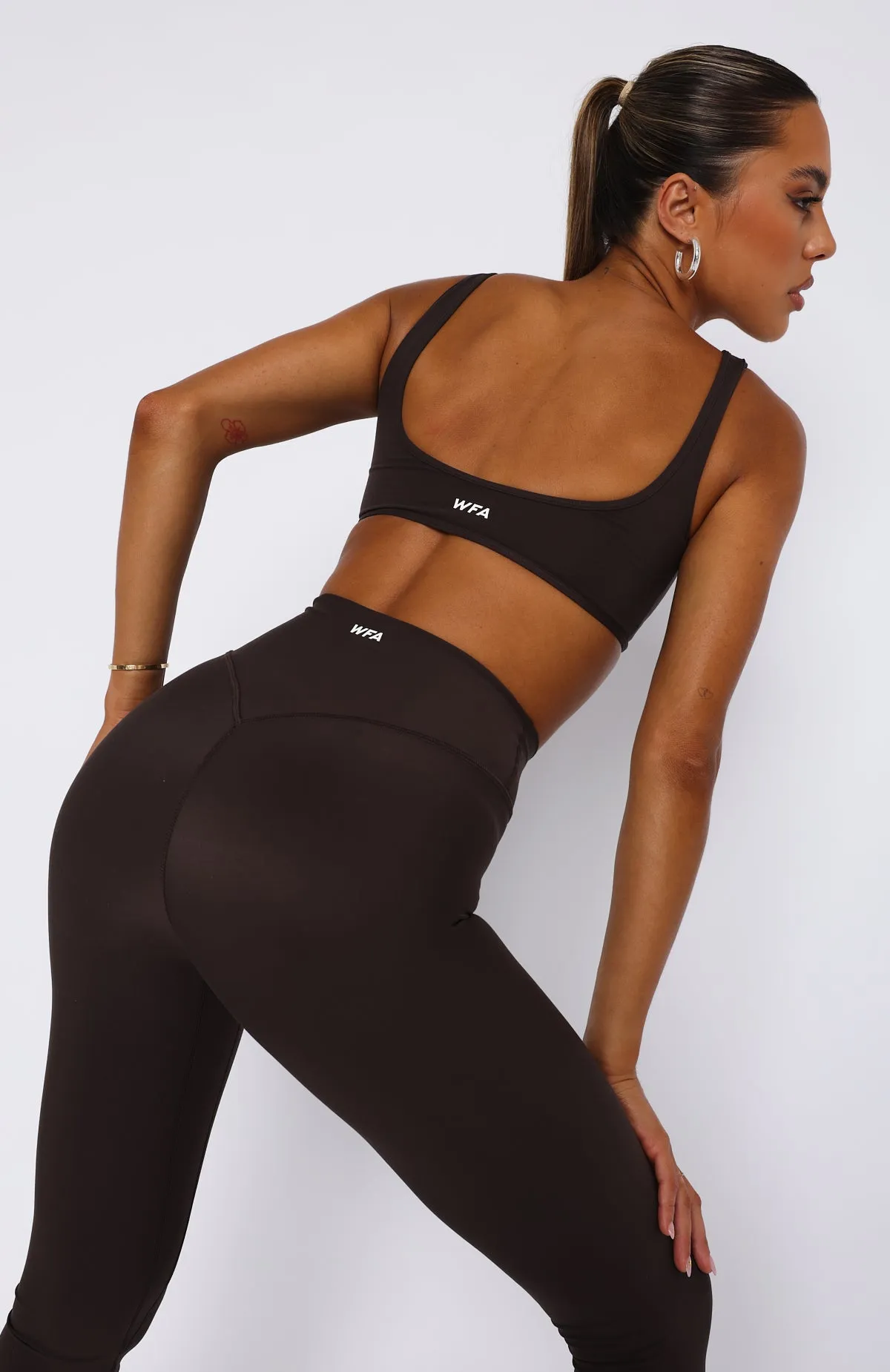 I'll Prove It Sports Crop Espresso sold by White Fox Boutique product image thumbnail 4