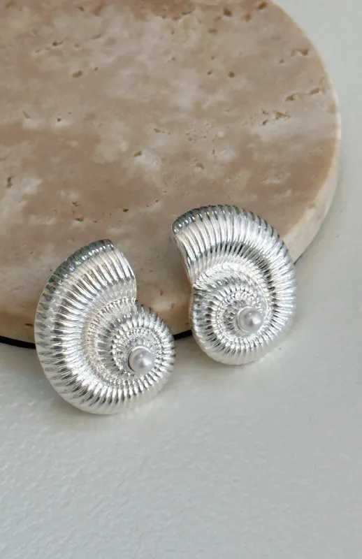Solange Earrings Silver sold by White Fox Boutique