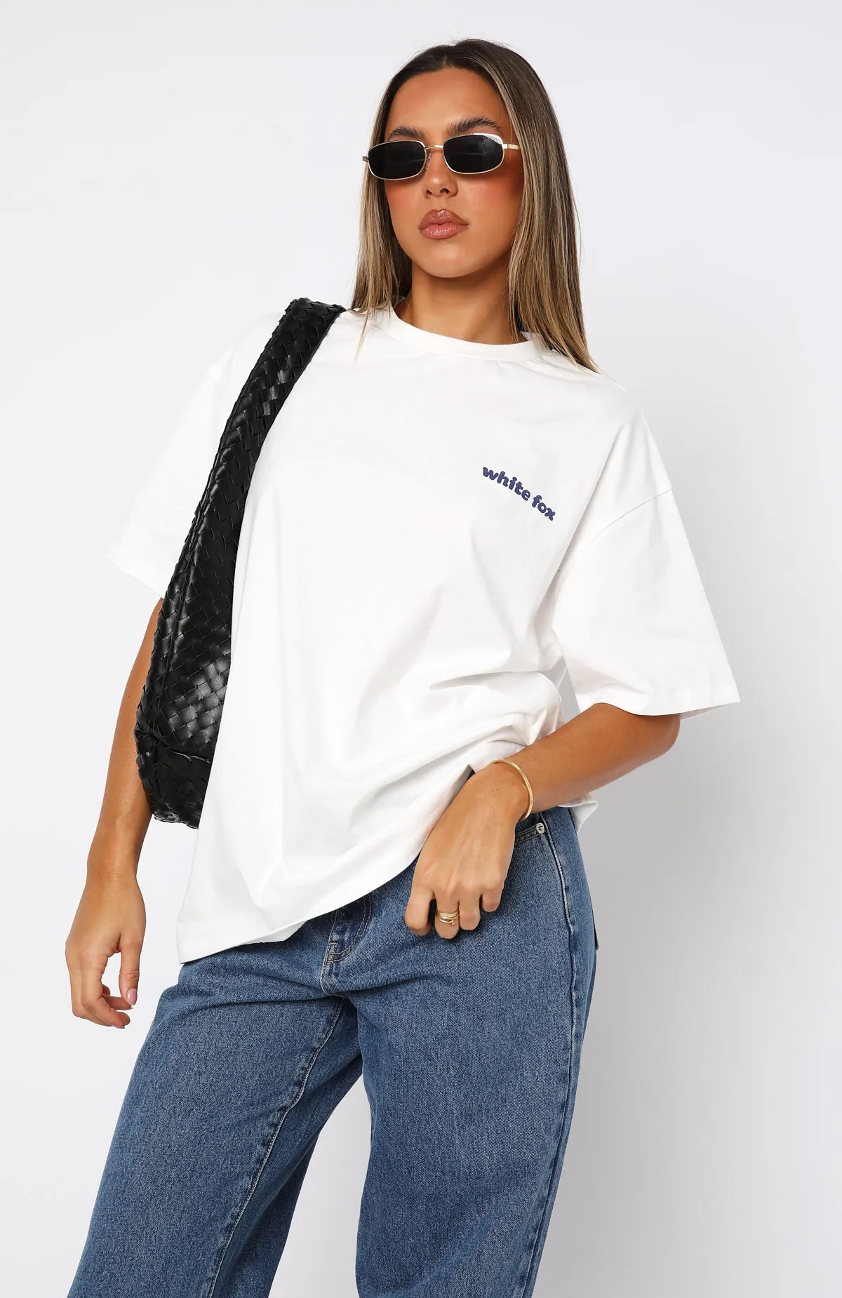 The Main Character Oversized Tee White sold by White Fox Boutique product image thumbnail 2