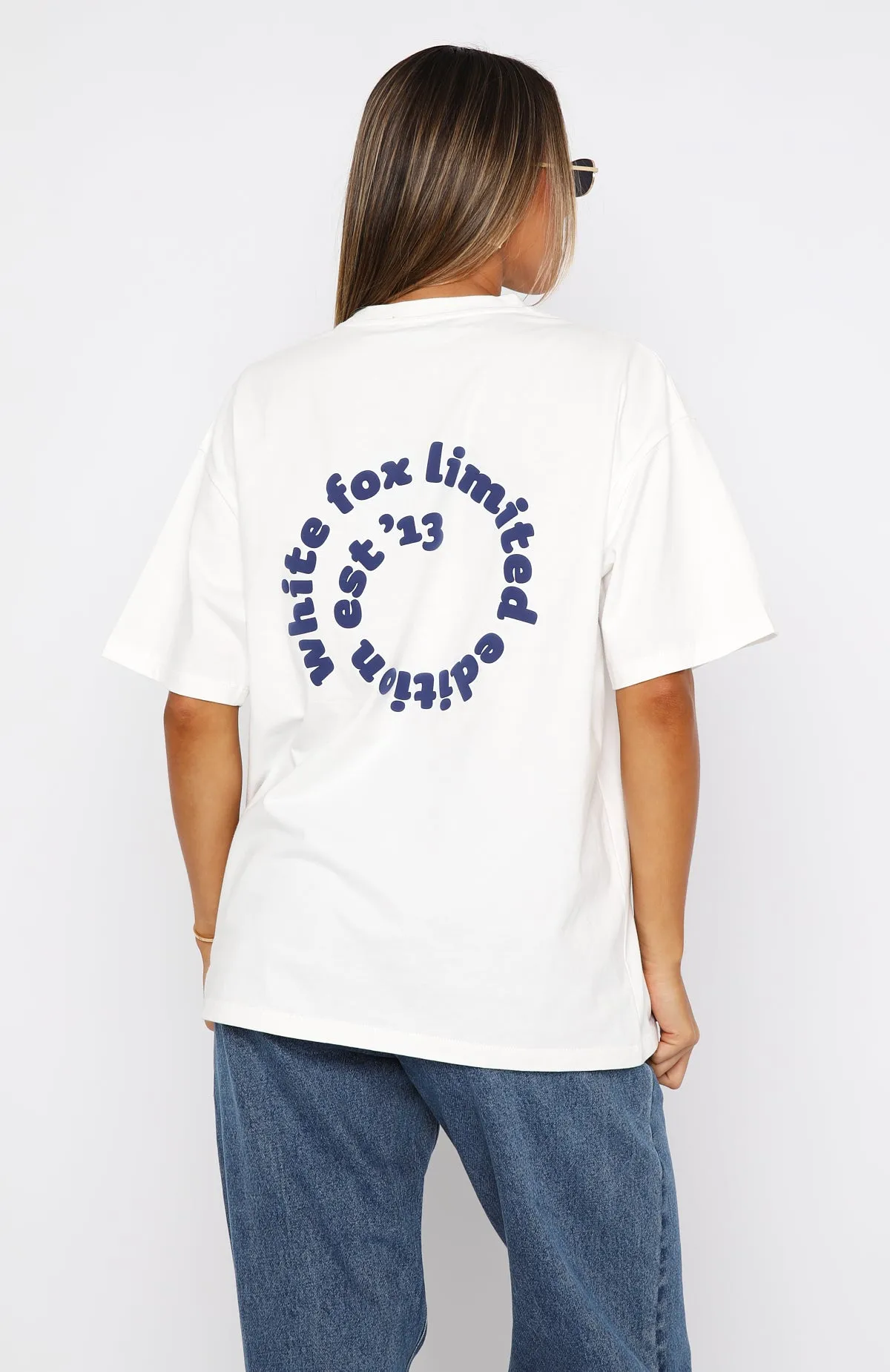 The Main Character Oversized Tee White sold by White Fox Boutique product image thumbnail 4