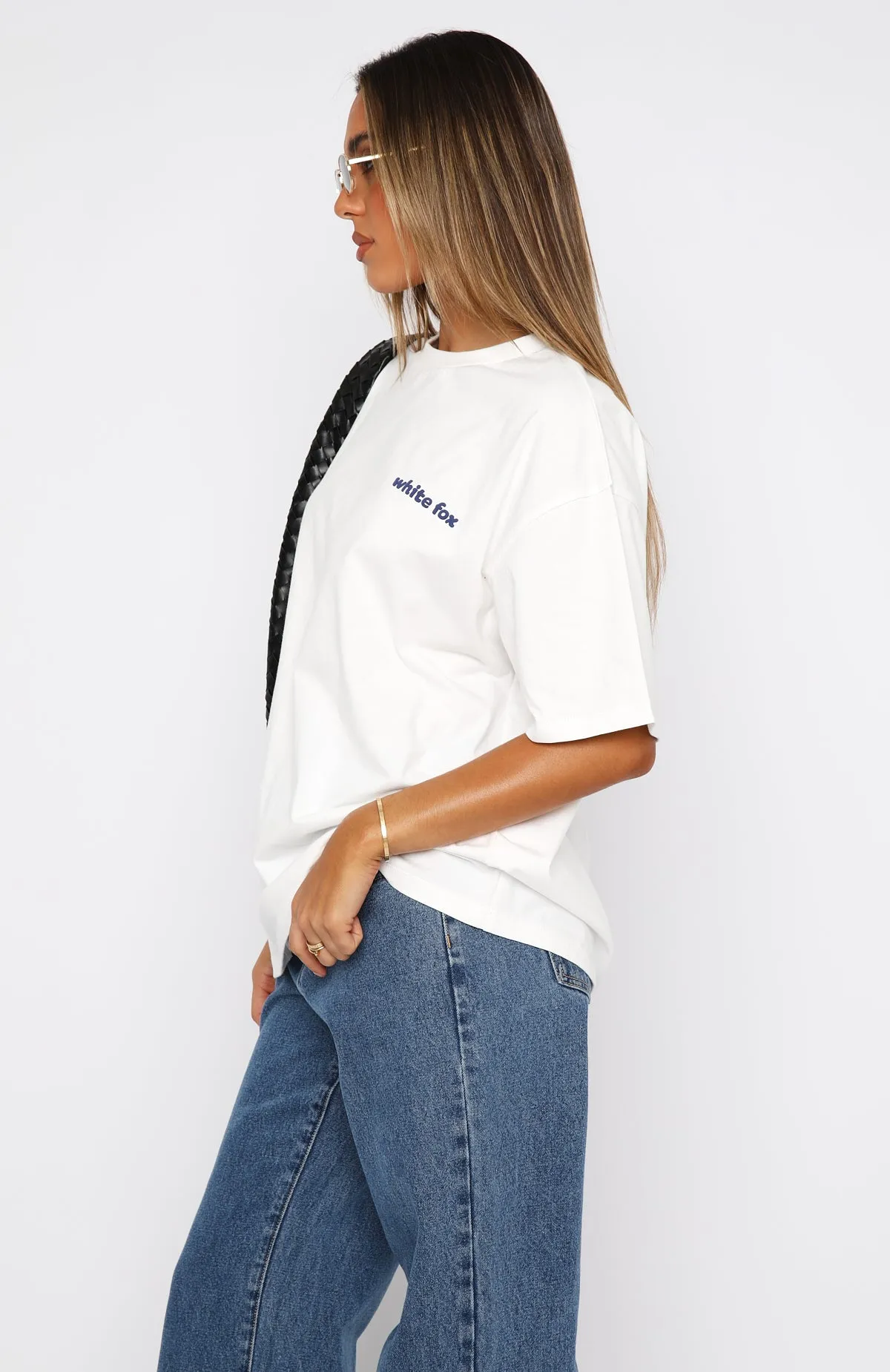 The Main Character Oversized Tee White sold by White Fox Boutique product image thumbnail 3