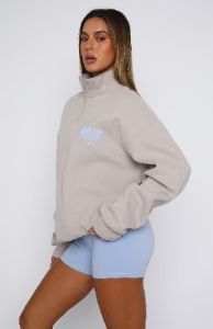 Archive 6.0 Zip Front Sweater Dove sold by White Fox Boutique