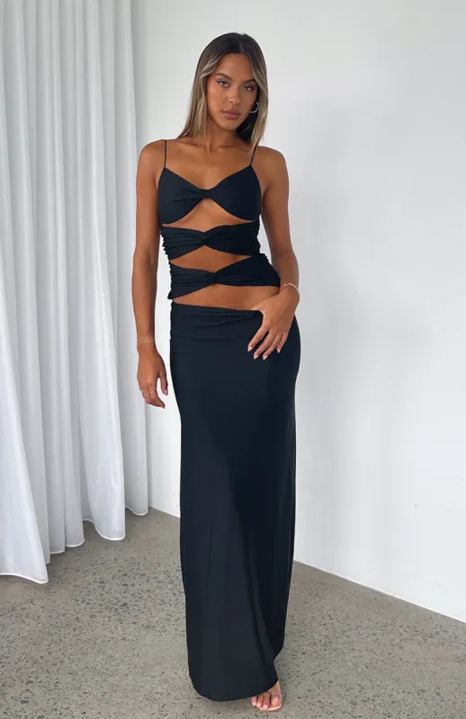 What Would You Do Maxi Dress Black sold by White Fox Boutique