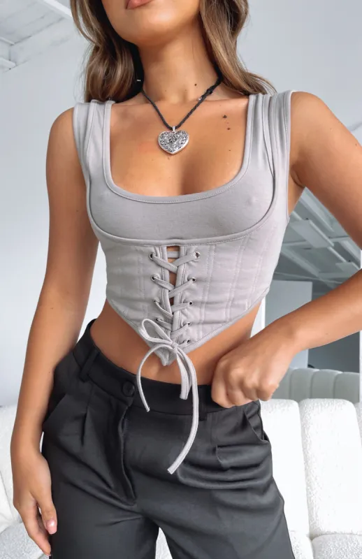 In Two Minds Crop Mushroom made by White Fox Boutique