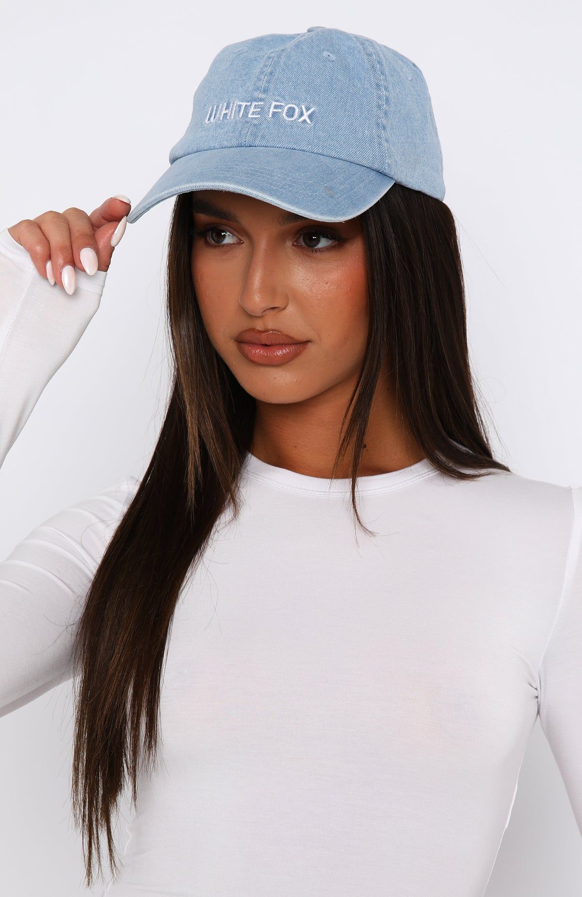 Highest Vibe Cap Light Blue Wash sold by White Fox Boutique product image thumbnail 2