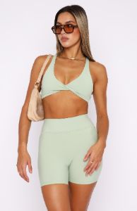 High Definition Sports Bra Sage sold by White Fox Boutique
