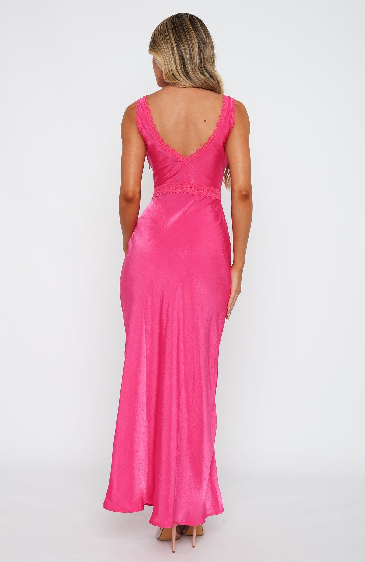 Event Ready Maxi Dress Hot Pink sold by White Fox Boutique product image thumbnail 4