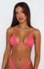 Beach Babe Bikini Top Hot Pink sold by White Fox Boutique