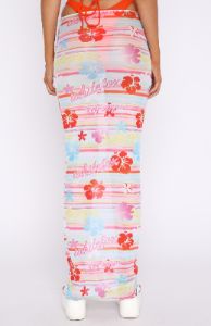 Wanderlust Mesh Maxi Skirt Tropical Horizon sold by White Fox Boutique
