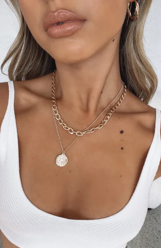 Sasha Necklace Gold sold by White Fox Boutique