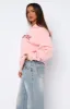 Sweet As Ever Oversized Hoodie Light Pink sold by White Fox Boutique