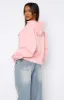 Sweet As Ever Oversized Hoodie Light Pink sold by White Fox Boutique