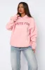Sweet As Ever Oversized Hoodie Light Pink sold by White Fox Boutique