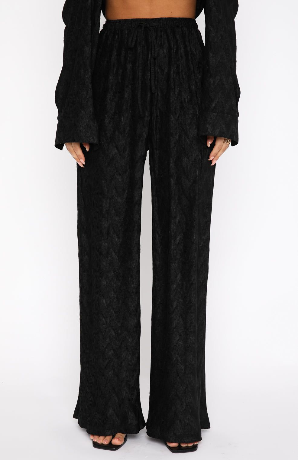 Late Night Pants Black sold by White Fox Boutique product image thumbnail 2