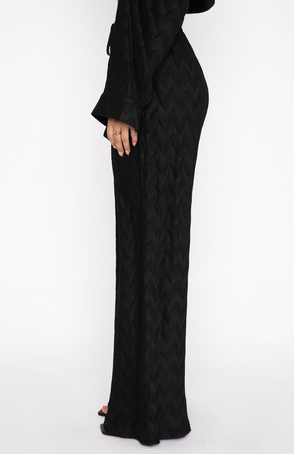 Late Night Pants Black sold by White Fox Boutique product image thumbnail 3