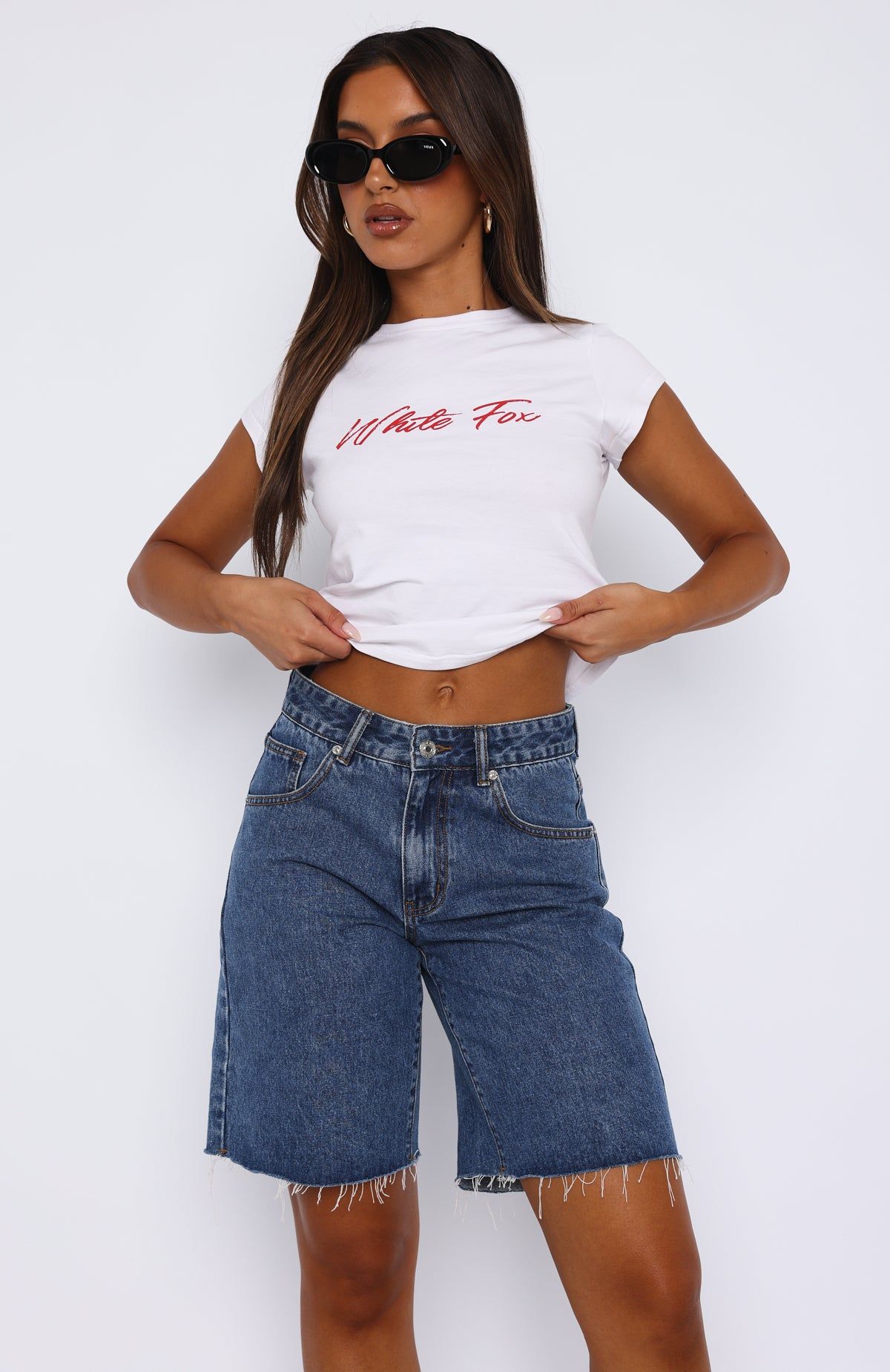 Day To Day Baby Tee White sold by White Fox Boutique product image thumbnail 2