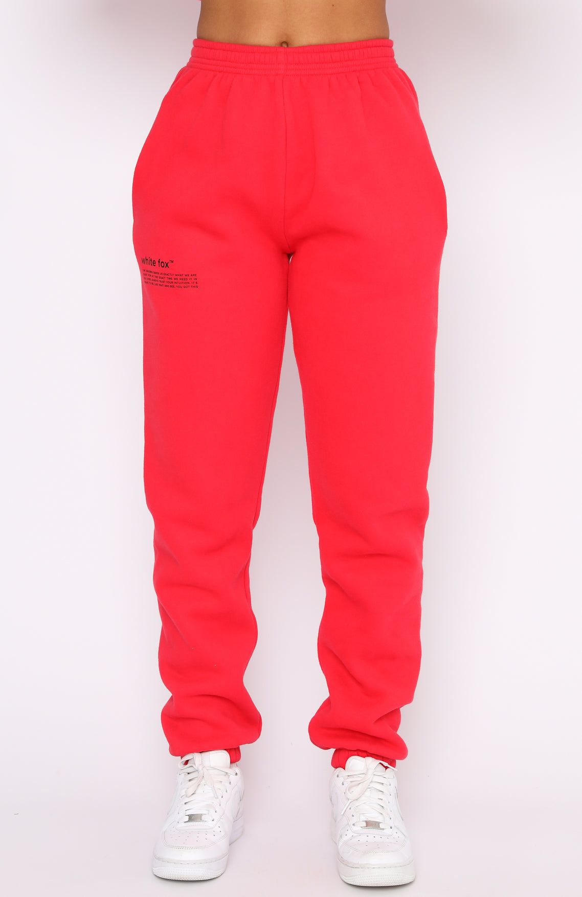 Do The Most Sweatpants Chilli Red sold by White Fox Boutique product image thumbnail 2