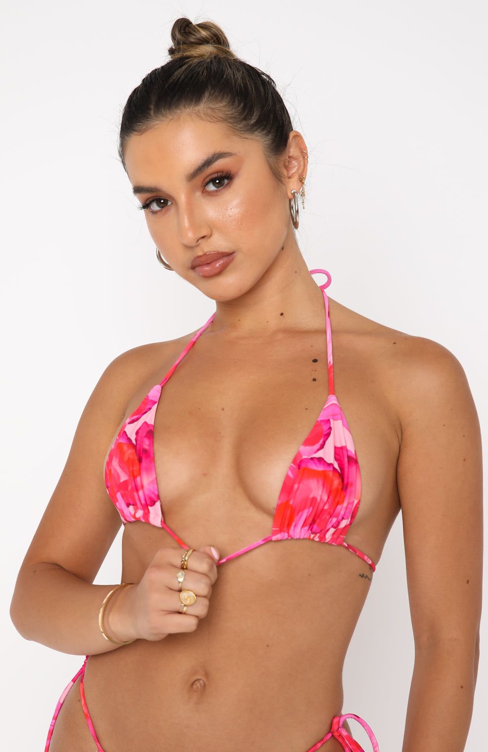 Golden Hour Bikini Top Rose Et Rouge Print sold by White Fox Boutique product image thumbnail 2