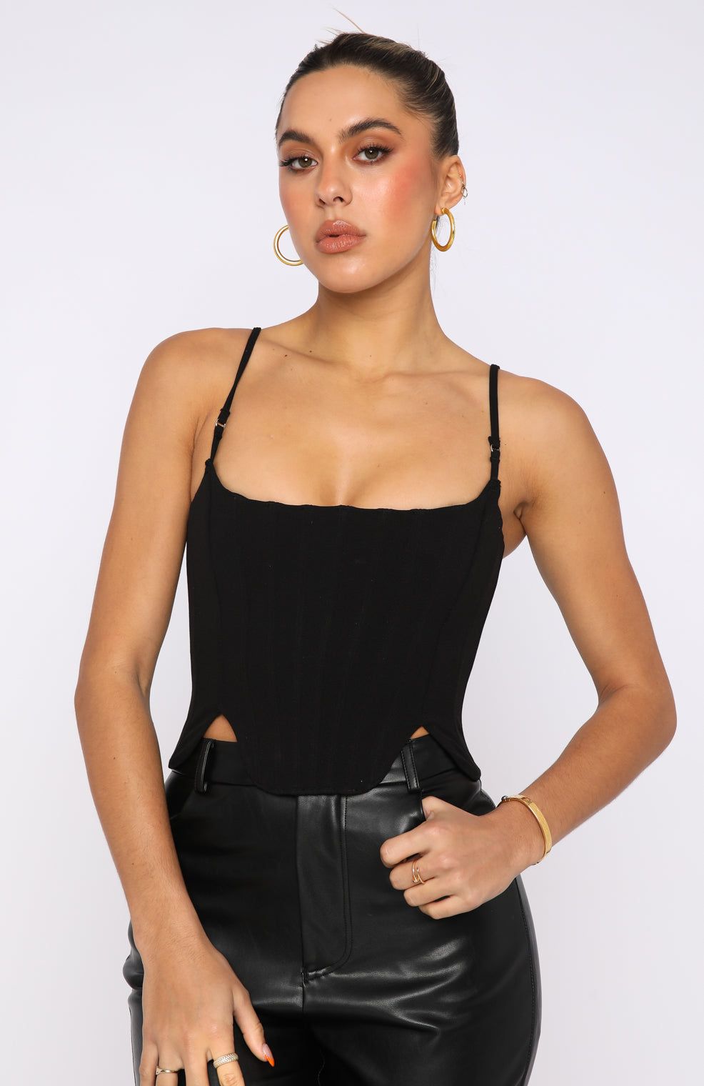 Living Large Bustier Black sold by White Fox Boutique product image thumbnail 2