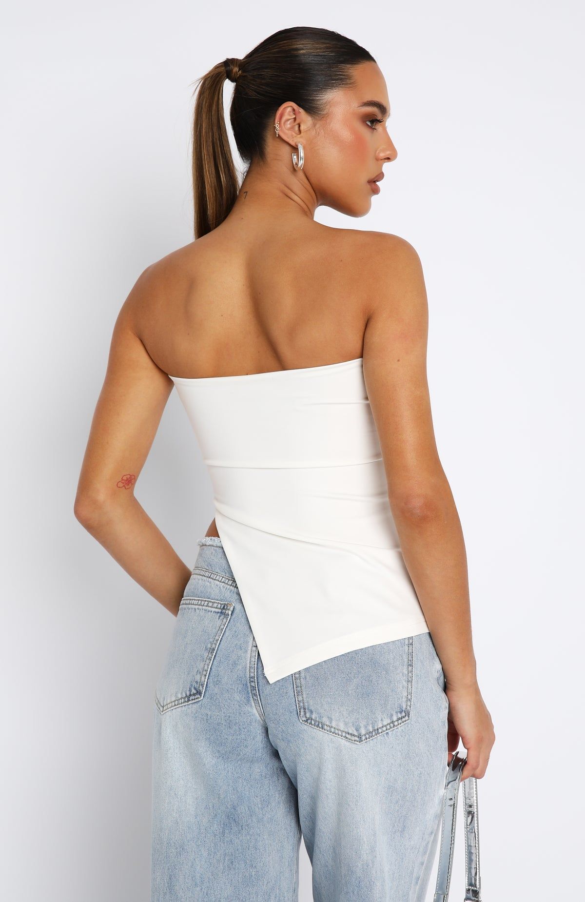 One More Night Strapless Top White sold by White Fox Boutique product image thumbnail 4