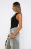 Bad Friends Bodysuit Black sold by White Fox Boutique