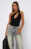 Bad Friends Bodysuit Black sold by White Fox Boutique