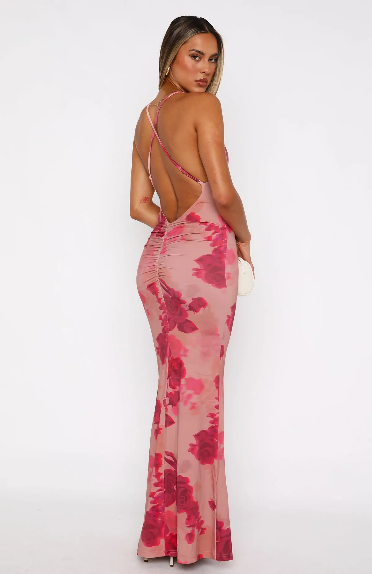 Vacation Vibes Maxi Dress Blush Rose sold by White Fox Boutique product image thumbnail 4