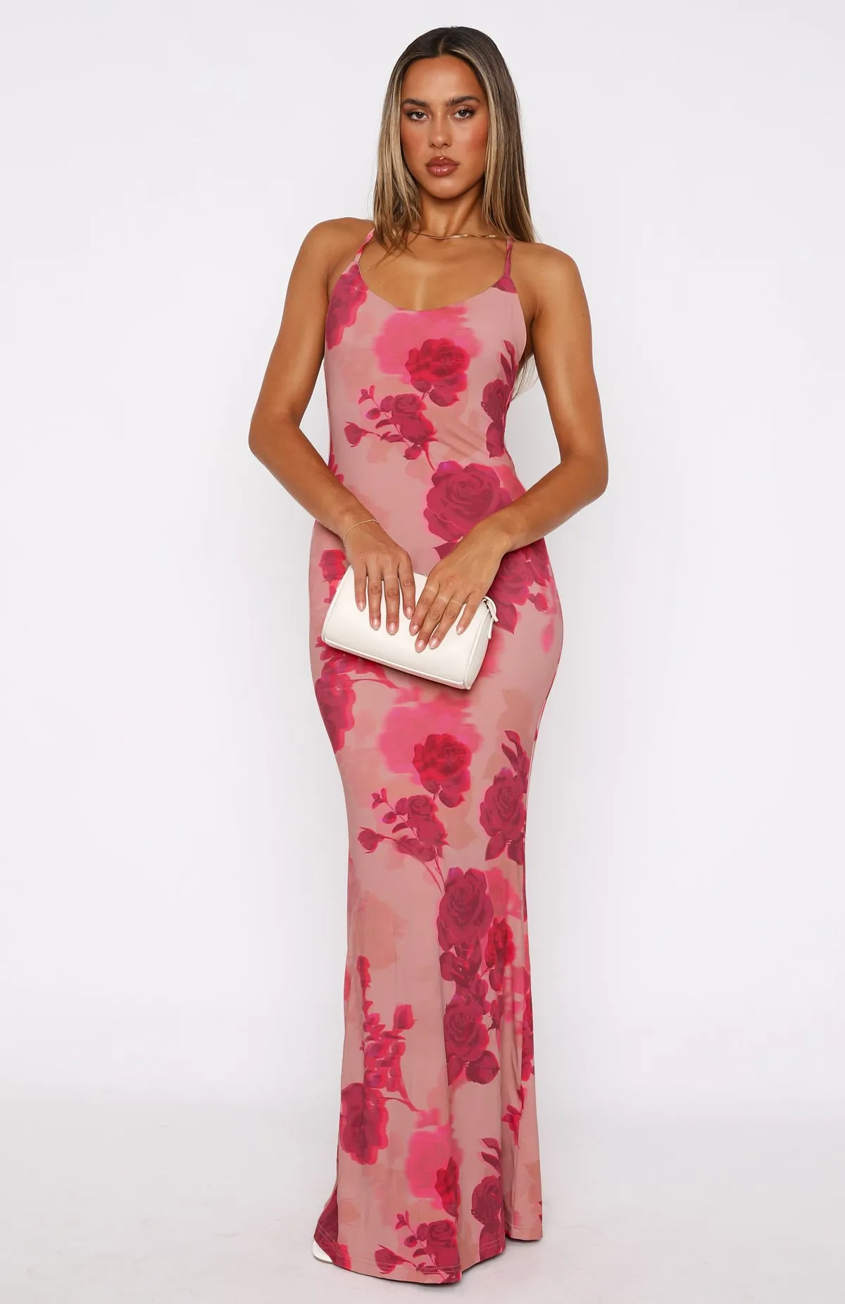 Vacation Vibes Maxi Dress Blush Rose sold by White Fox Boutique product image thumbnail 2