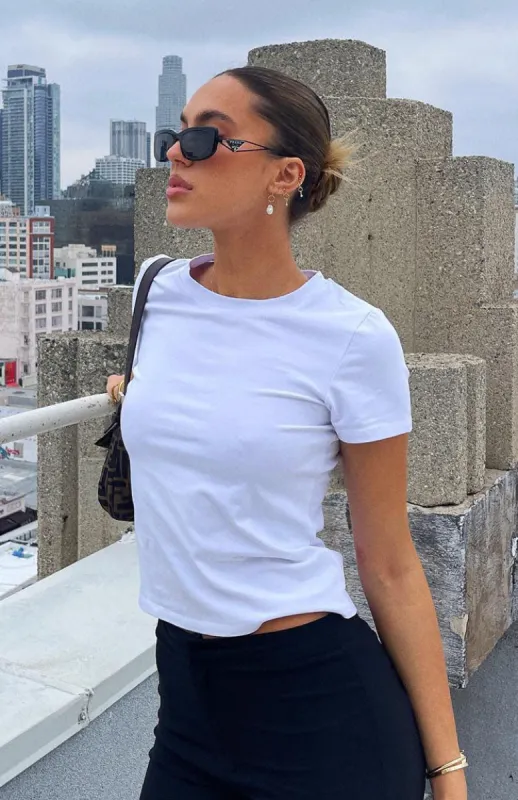 Figure It Out Tee White sold by White Fox Boutique