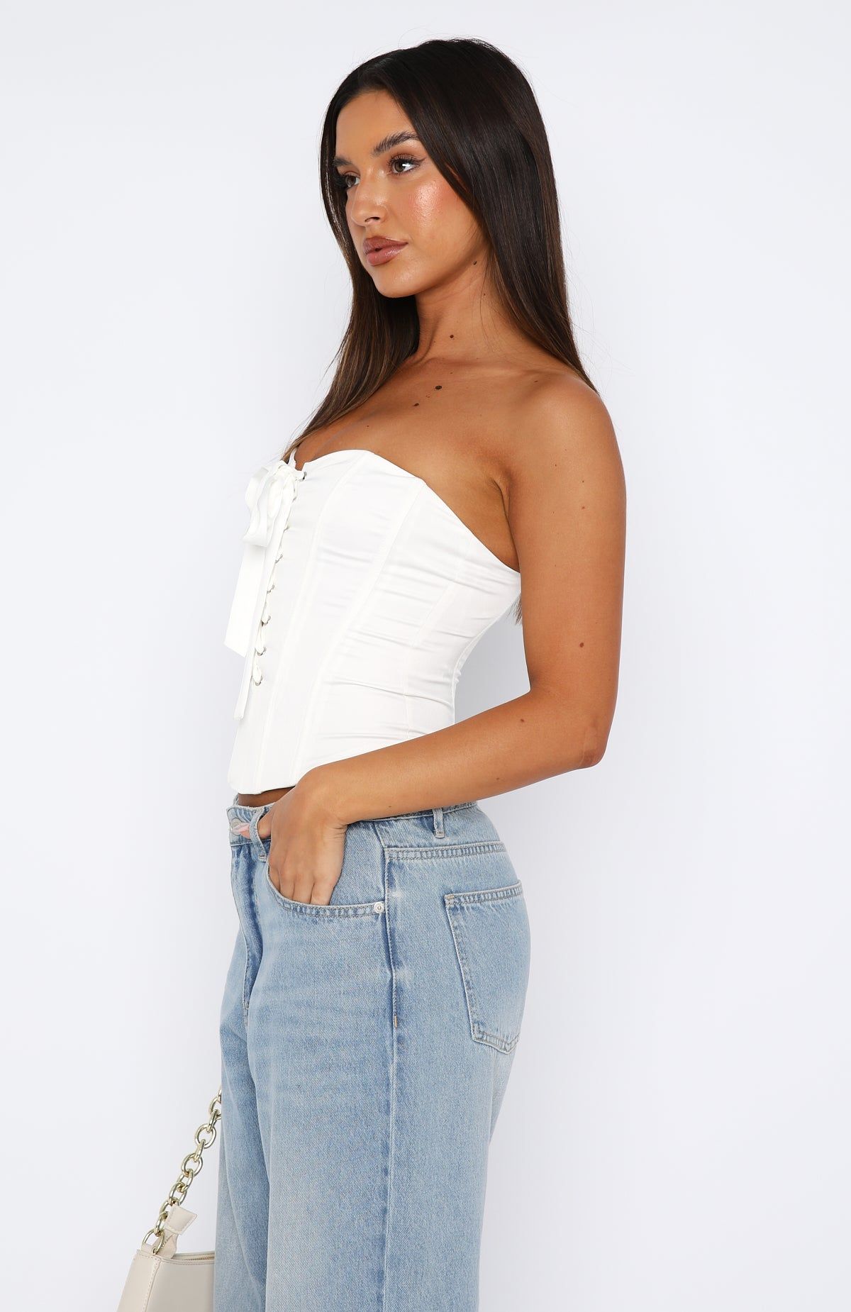 Romantic Getaway Bustier White sold by White Fox Boutique product image thumbnail 3