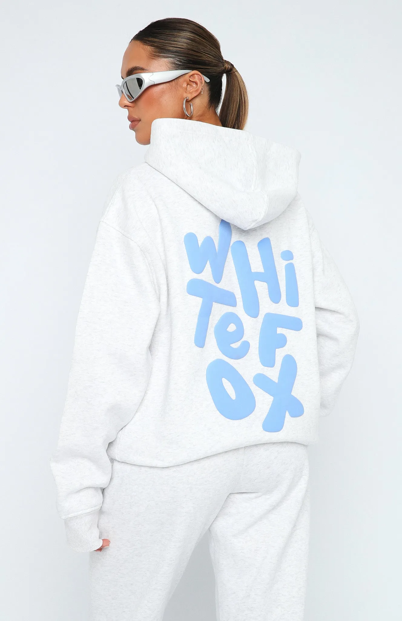 The New Standard Oversized Hoodie Grey Marle sold by White Fox Boutique product image thumbnail 4