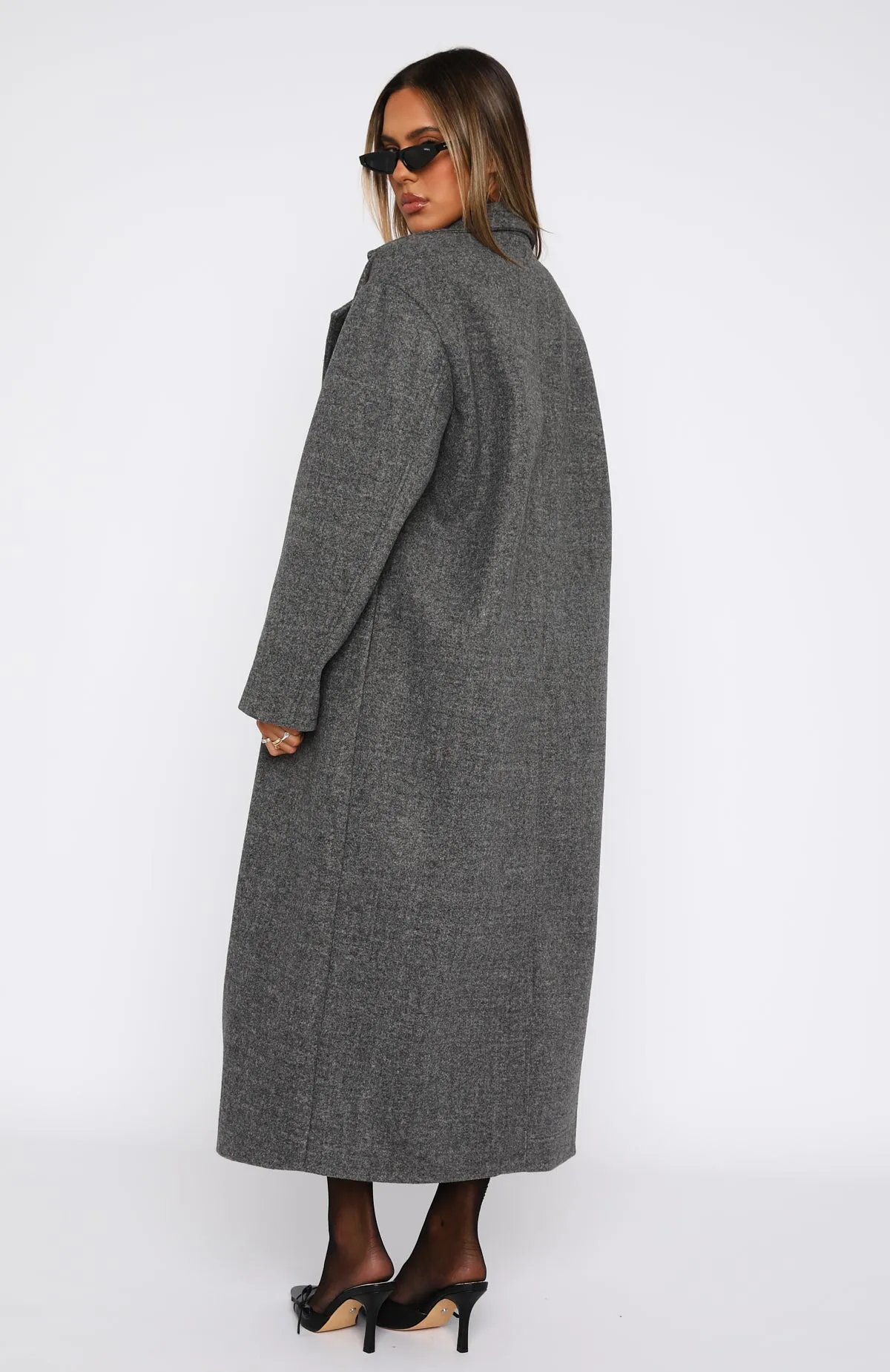 Modern Edge Oversized Coat Charcoal sold by White Fox Boutique product image thumbnail 4