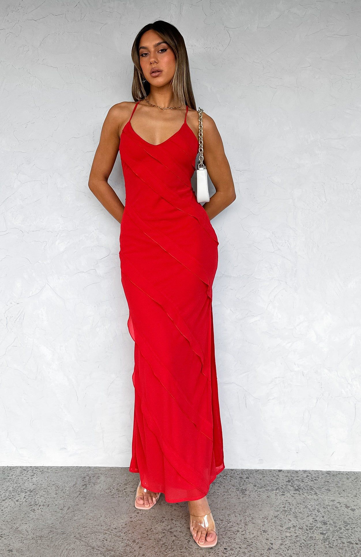 From Another World Maxi Dress Red sold by White Fox Boutique