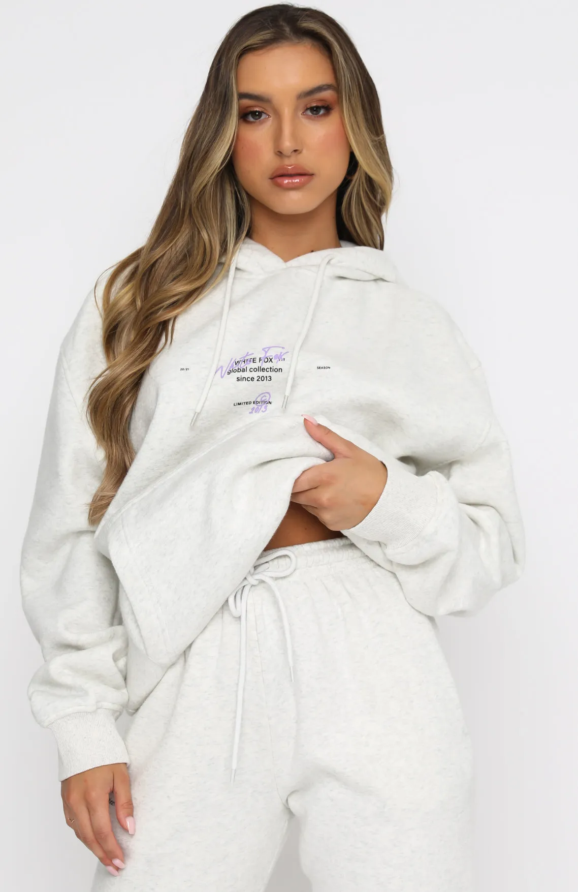 The New Way Hoodie Grey Marle sold by White Fox Boutique product image thumbnail 3